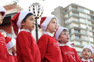 Boys Chorus singing at Tree Lighting 2023 